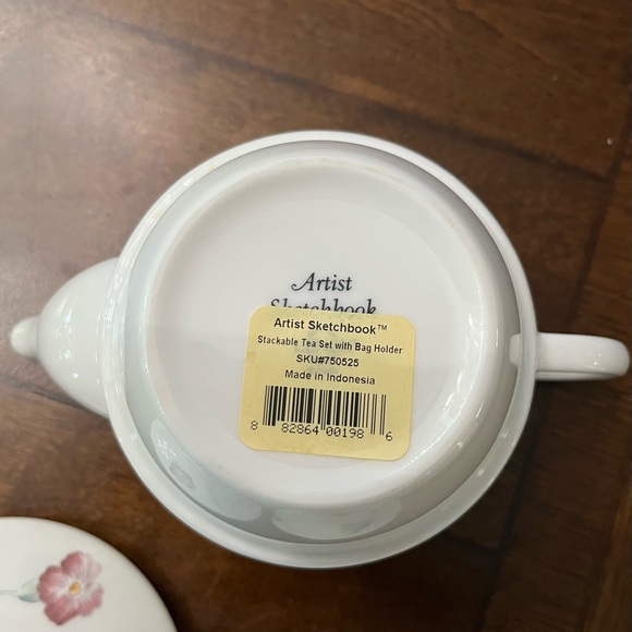 Lenox artist sketchbook stackable tea set with bag holder. - Picture 7 of 8